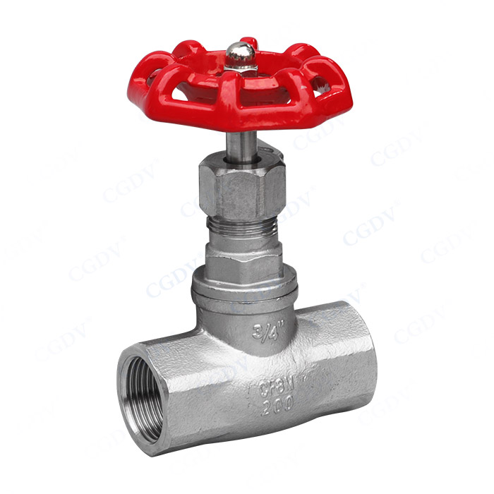 Threaded globe valve