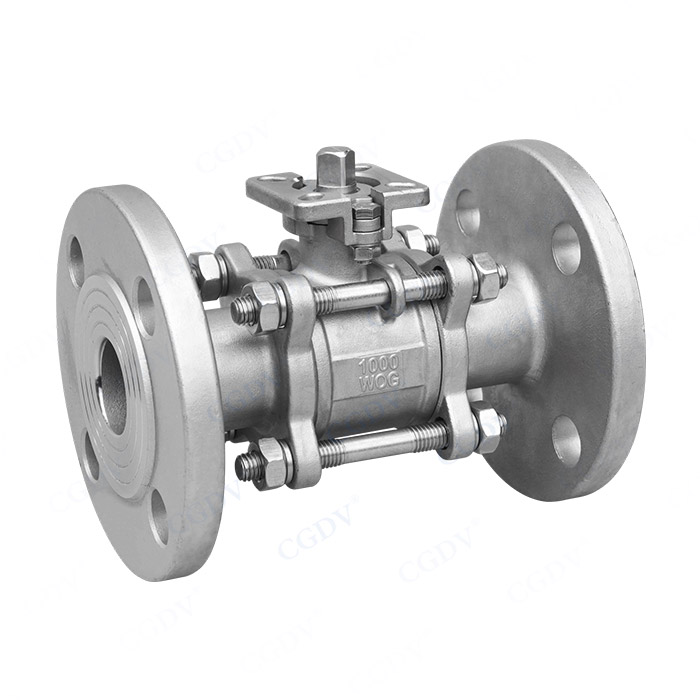 3PC High platform flange ball valve