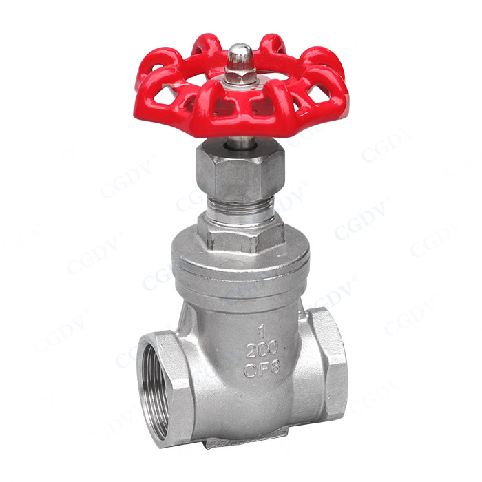 Threaded gate valve