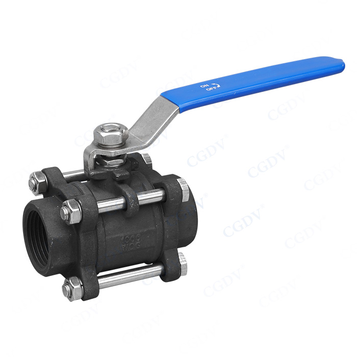 3PC Carbon steel ball valve