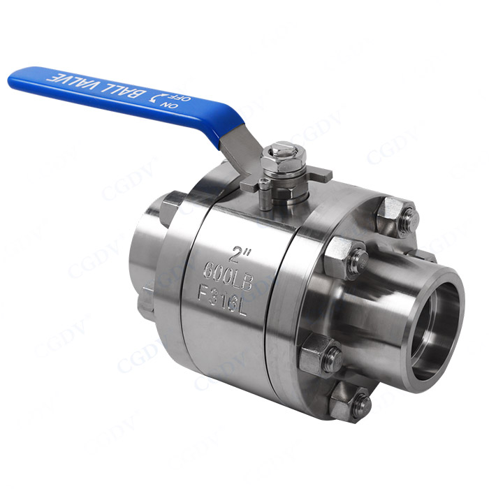 American standard three piece socket welded ball valve