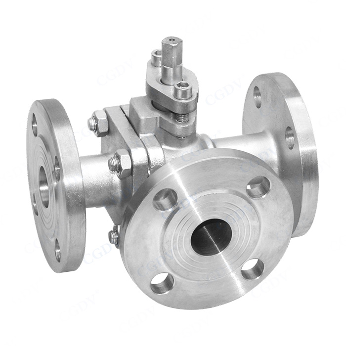 Three way ball valve