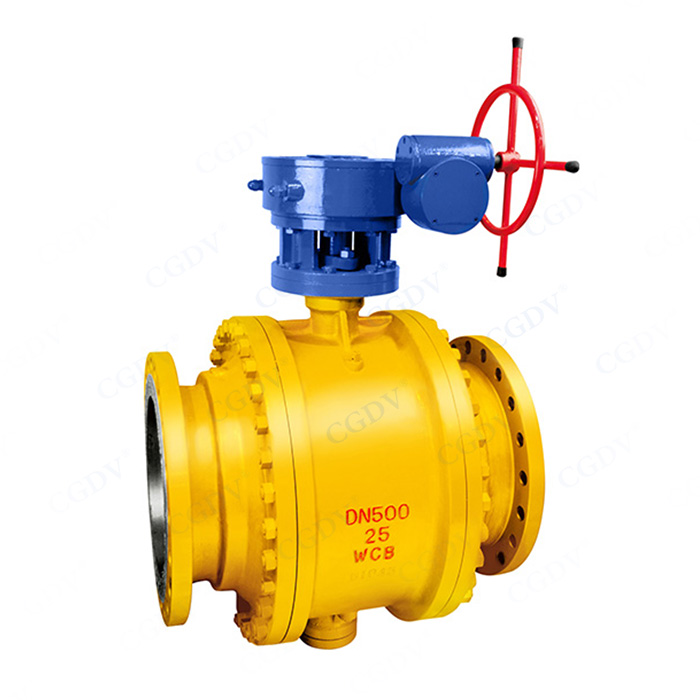 Worm gear forged steel ball valve