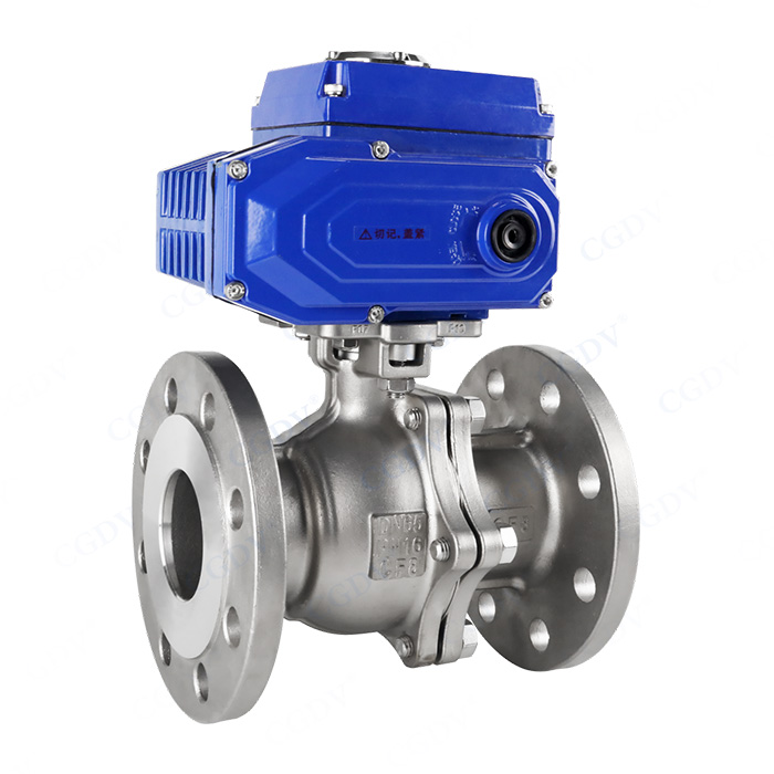 Electric high platform flange ball valve