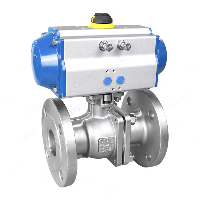 Pneumatic flange ball valve