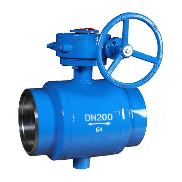 Fixed heating fully welded ball valve