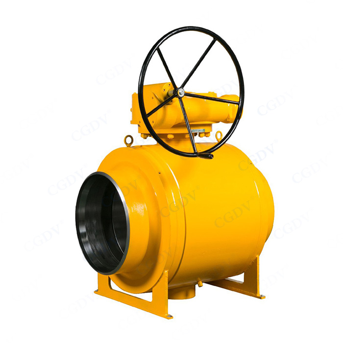 Large diameter forged steel fully welded ball valve