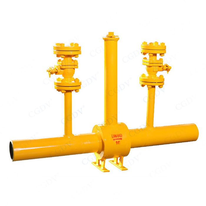 Directly buried release type natural gas ball valve